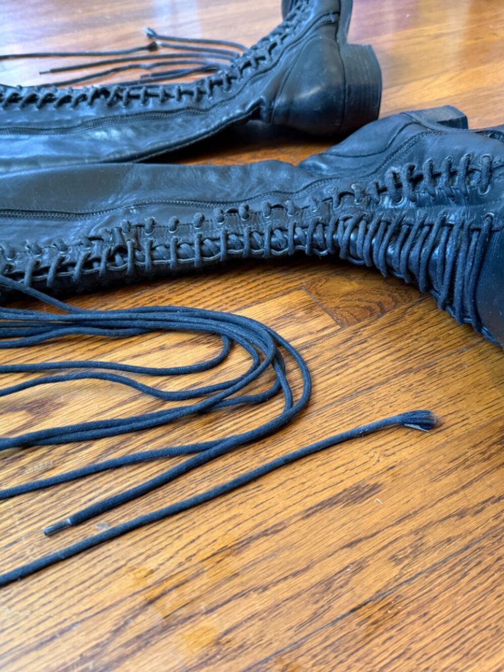 Ann Demeulemeester Triple Lace Boots FY08 - Picture 3 of 16